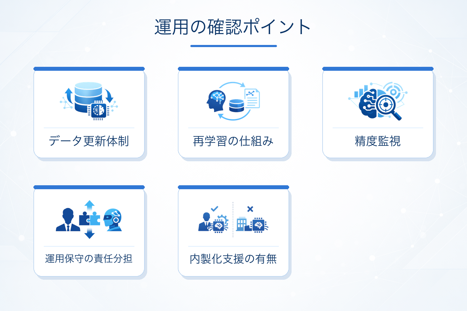 運用・改善まで見据えるときの注意点