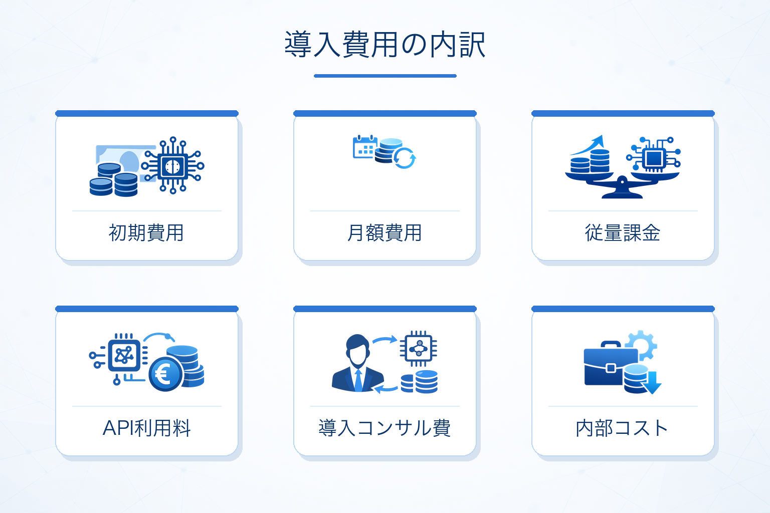AIエージェント導入費用の内訳