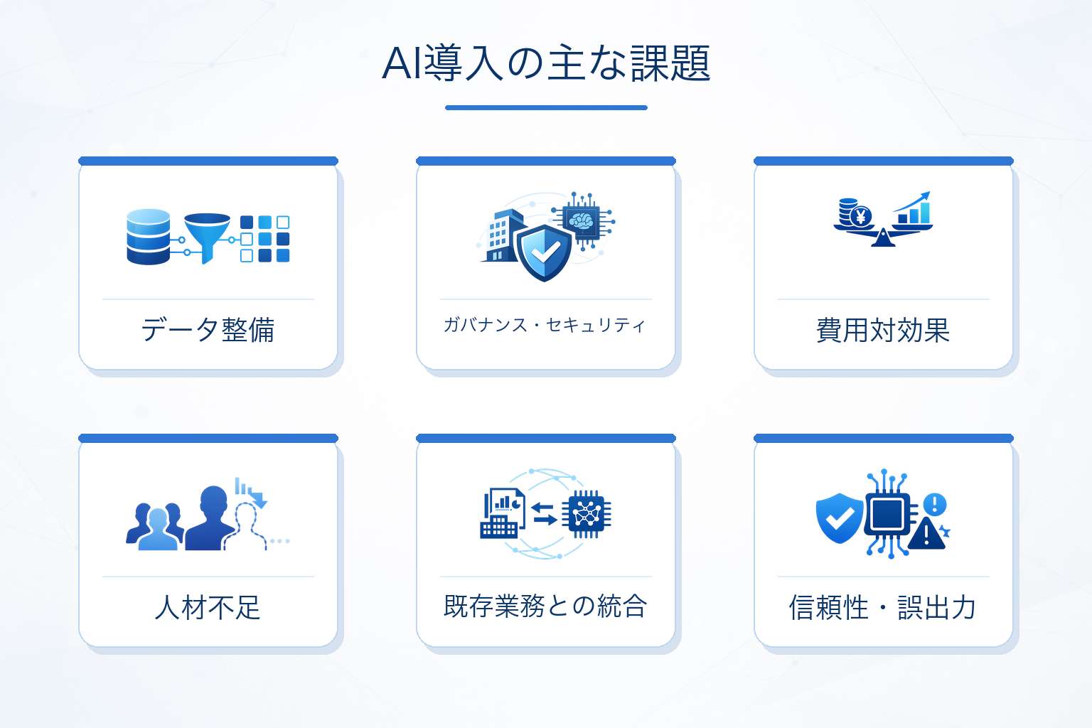 AI導入でよくある課題の全体像