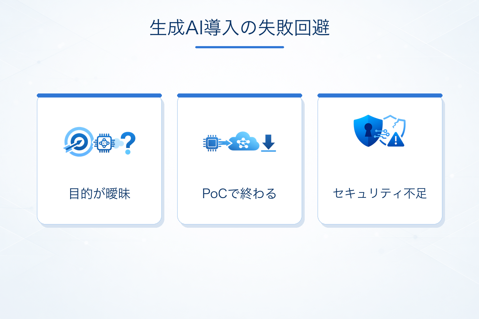生成AI導入で失敗しやすいポイントと対策