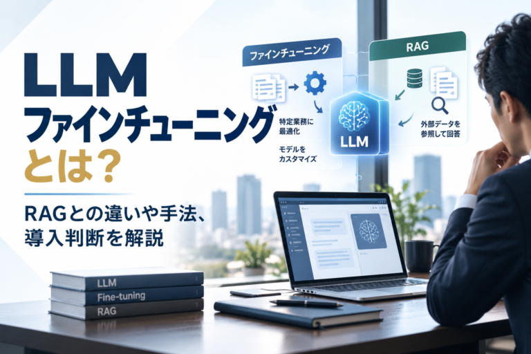 LLMファインチューニングとは？RAGとの違いや手法、導入判断を解説