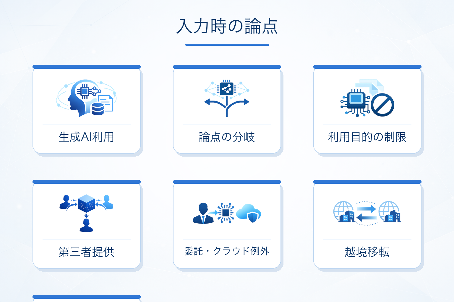 生成AIに個人情報を入力する際の主な論点
